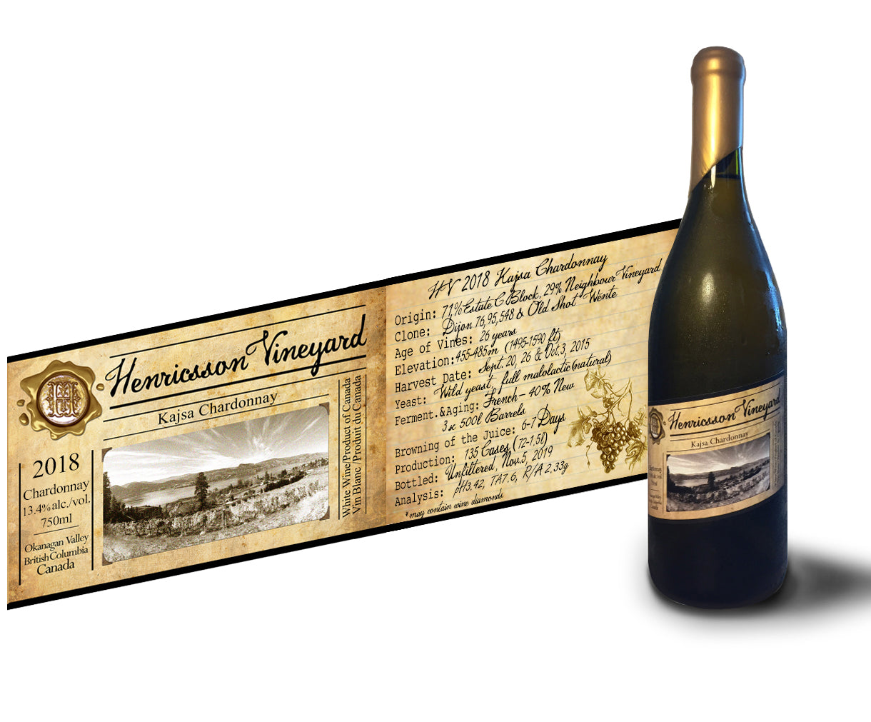 Henricsson Vineyard 2019 Kajsa Chardonnay